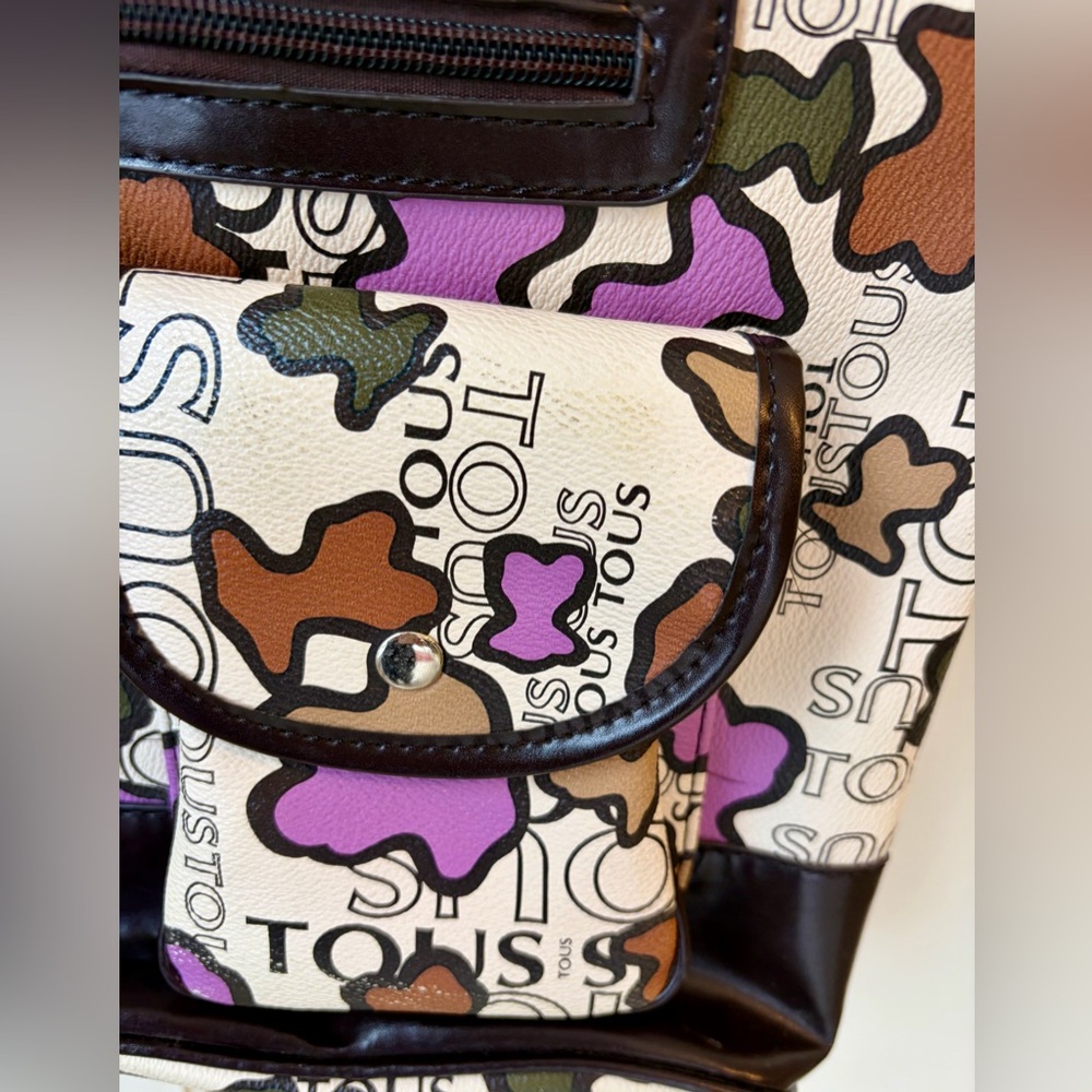 Tous Black and Multicolor PVC Tote Bag - Picture 5 of 11